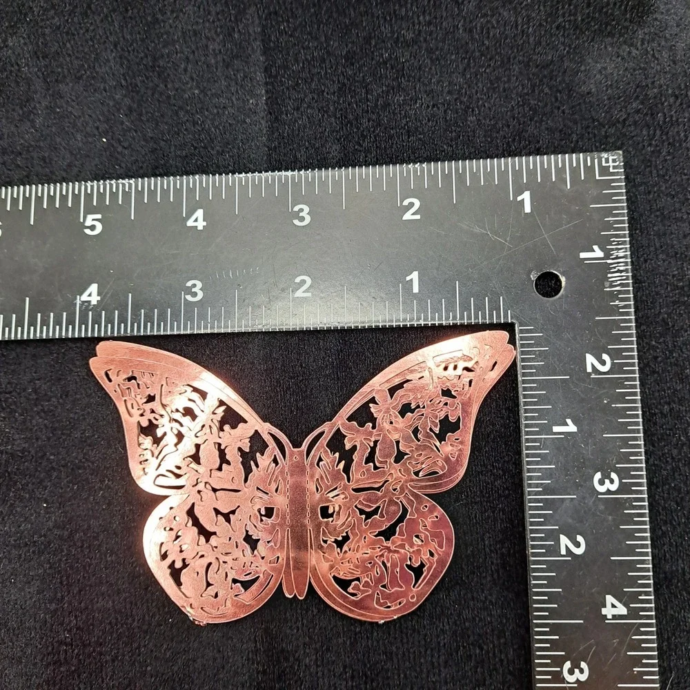 3D Butterfly Stickers Rose Gold 12pc‎ 4.5
